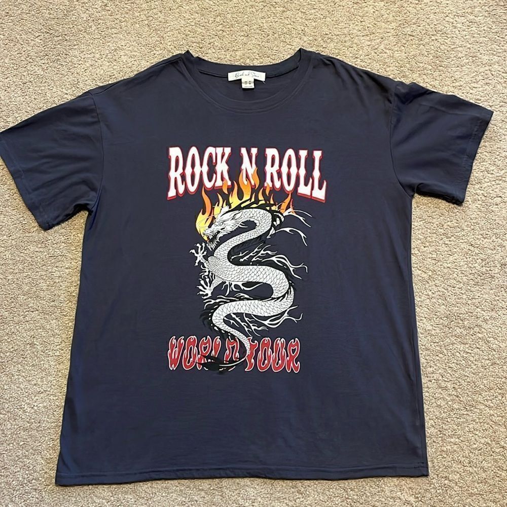 BIRCH AND STONE SIZE MEDIUM ROCK N ROLL T- SHIRT